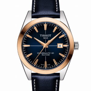 Tissot Gentleman Powermatic 80 Silicium Solid 18k Gold Bezel 40 mm