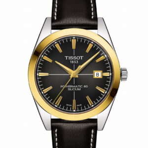 Tissot Gentleman Powermatic 80 Silicium Solid 18k Gold Bezel 40 mm