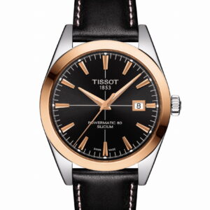 Tissot Gentleman Powermatic 80 Silicium Solid 18k Gold Bezel 40 mm