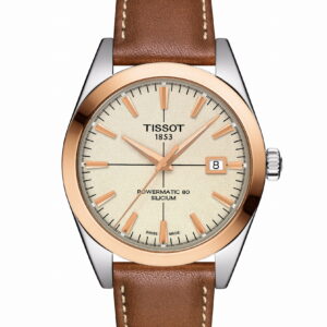 Tissot Gentleman Powermatic 80 Silicium Solid 18k Gold Bezel 40 mm
