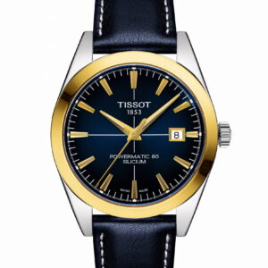 Tissot Gentleman Powermatic 80 Silicium Solid 18k Gold Bezel 40 mm
