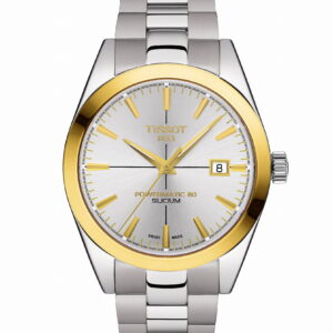 Tissot Gentleman Powermatic 80 Silicium Solid 18k Gold Bezel 40 mm