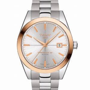 Tissot Gentleman Powermatic 80 Silicium Solid 18k Gold Bezel 40 mm