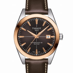 Tissot Gentleman Powermatic 80 Silicium Solid 18k Gold Bezel 40 mm