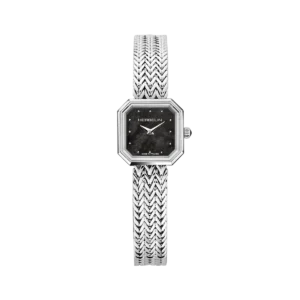 Zegarek Herbelin Octogône – Kwarcowy Kwadratowy – Stalowy & Czarna Masa Perłowa 22,20 mm x 22,20 mm