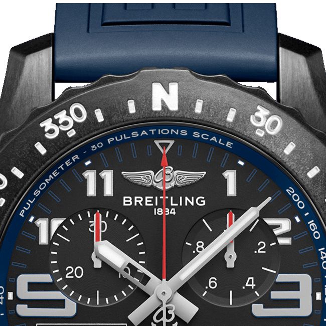 Oryginalne logo marki Breitling na tarczy